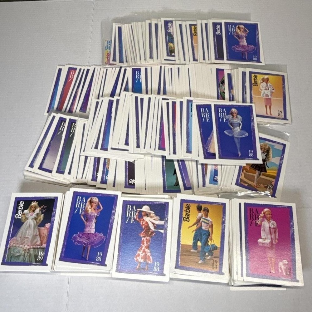 Vintage 1980s Assorted Barbie Mattel Trading Cards Lot 840 Fashion Facts
